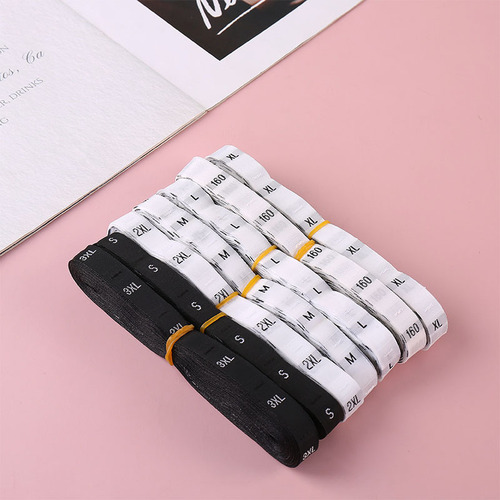 Chinese and English washable label, clothing and home textile general accessories woven label composition size label washable label printed label cloth factory