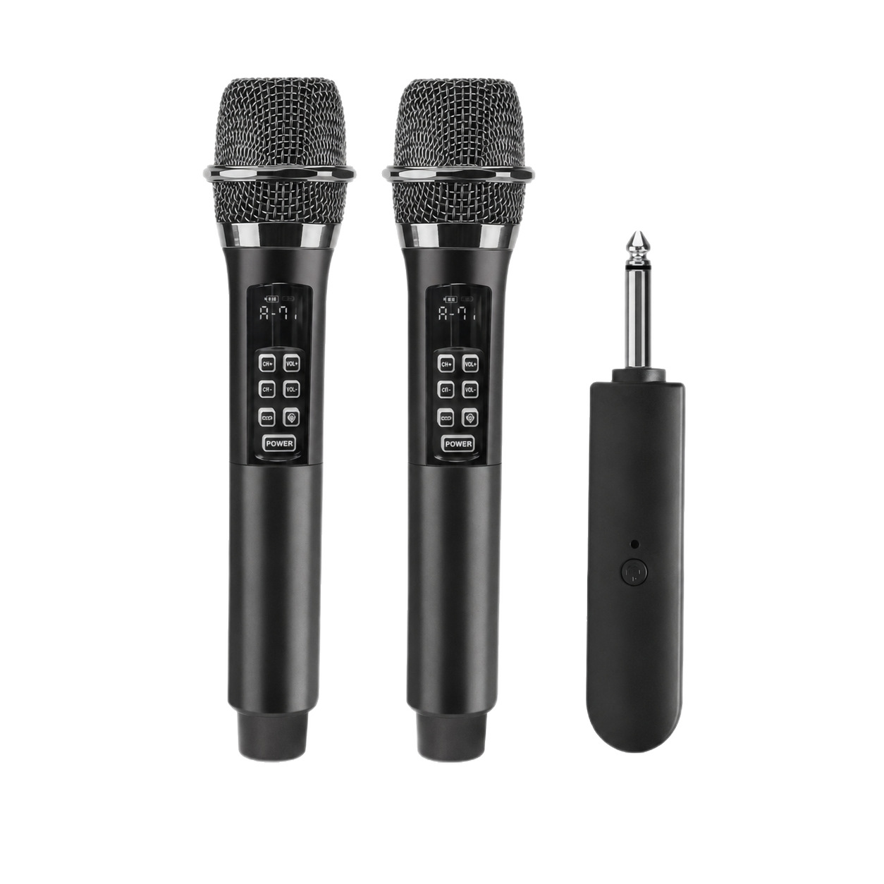 D20B multistagio inalámbrico U-segmento FM tarjeta de sonido micrófono de transmisión en vivo reducción de ruido reverberación micrófono inalámbrico karaoke image 6