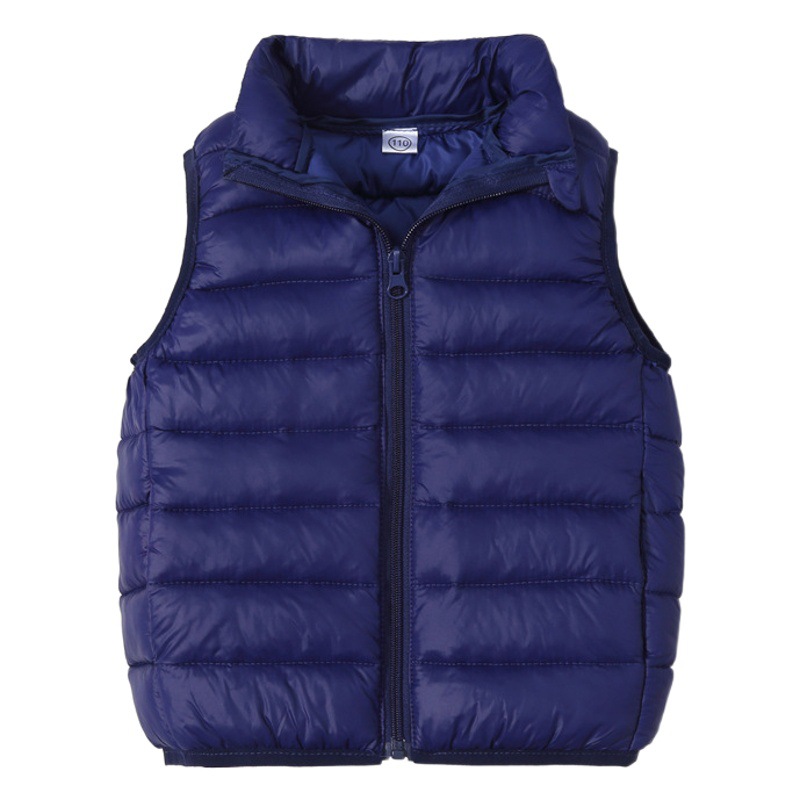Chaleco de algodón para niños y niñas bebé medio y grande niños Otoño e Invierno chaleco invierno desgaste niños desgaste exterior chaleco ligero