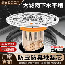 卫生间地漏防臭内芯通用防虫水管道防臭味神器封闭口盖过滤网