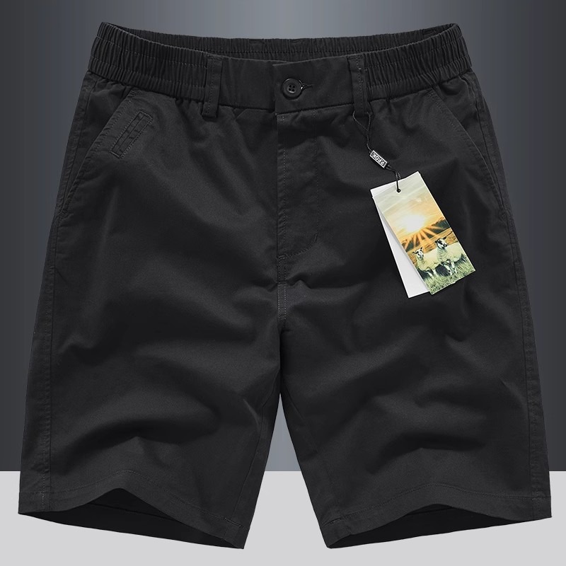 Men's Summer Shorts, Men's Thin Washed Casual Men's Loose Tightening Five-Point Pants, Men's Elastic Beach Pants