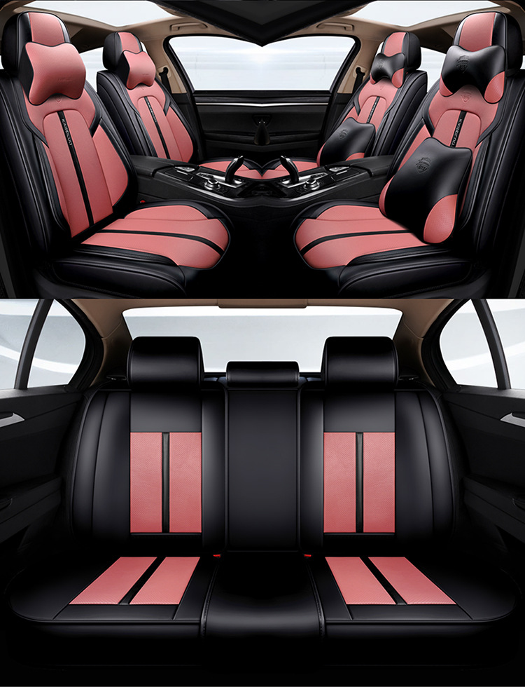 Car Seat Cushion Leather Fully Surrounded Four-Season Universal Seat Cover Summer Breathable Seat Cushion Cover Cross-Border Foreign Trade Seat Cushion