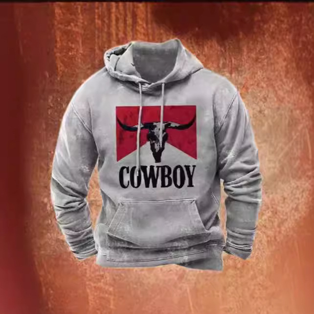 Men's Sweater Autum Hoodie 3D Denim Printed Pullover Oversized Men's Top Men's Yellow Stone Style Wide