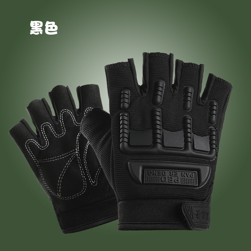 Guantes de medio dedo para niños antideslizantes resistentes al desgaste lucha deportes al aire libre montar coche de equilibrio niños y niñas estudiante fitness