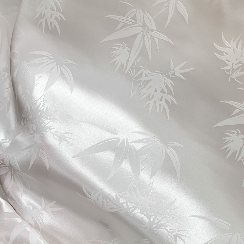 Fangda seda seda jacquard seda de bambú 2024 nuevo producto 24.5MM140CM vestido FD6323