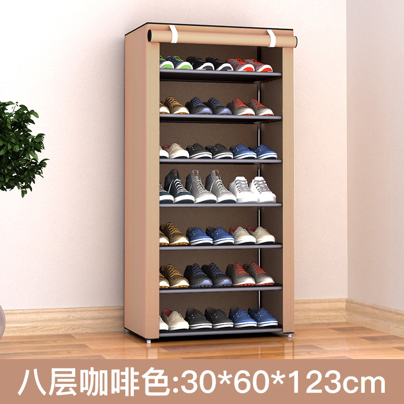 Zapatero simple de varias capas, combinación de estantes para zapatos para el hogar, almacenamiento en la entrada, zapatero a prueba de polvo, almacenamiento y organización para dormitorios, zapatero pequeño