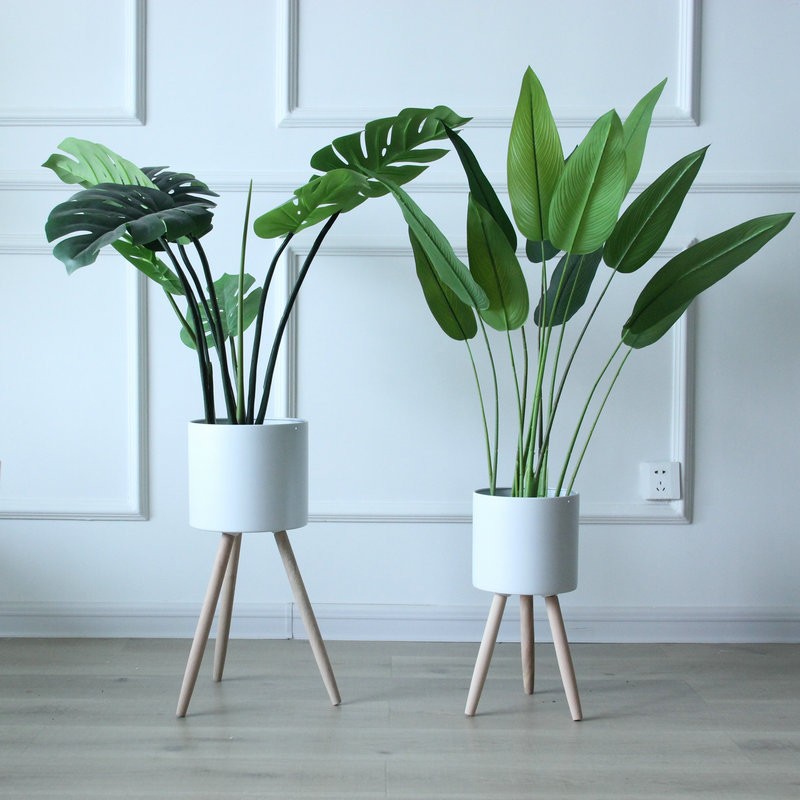 北欧スタイルのクリエイティブな鉄の鉢植えポトス鉄の植木鉢花スタンドフラワースタンドシンプルな床置き植木鉢