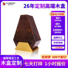 木盒定制实木红酒包装礼盒单支洋酒红酒木盒钢琴烤漆烫金木盒订制