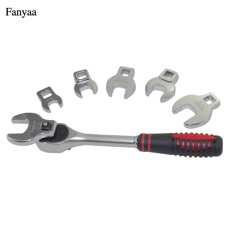 Fanyaa台湾原装制造直式/超薄曲式 小中大飞系列快速脱落棘轮扳手