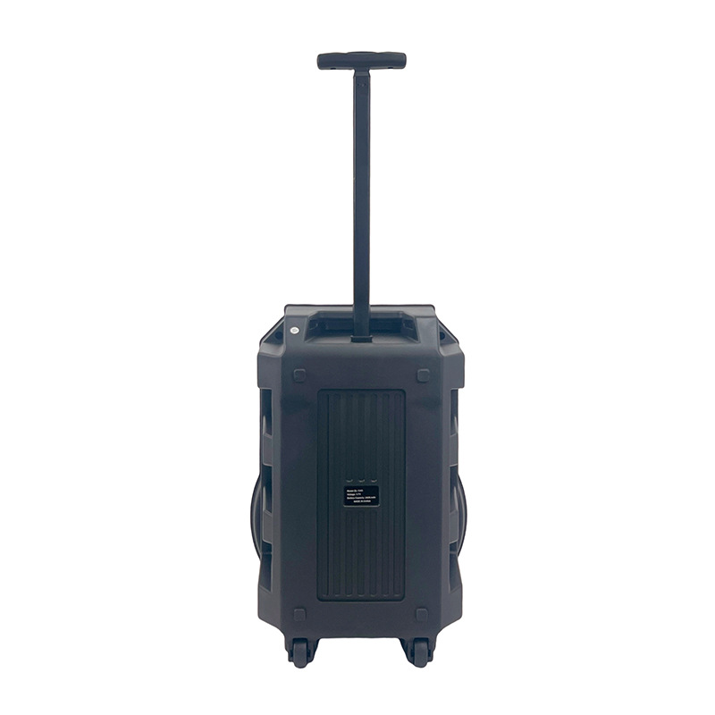 Exportación caliente de 12 pulgadas 20W altavoz de barra de tracción boda amplificación Bluetooth K con doble micrófono inalámbrico