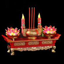 插电蜡烛烛台摆件家用led电子香炉供灯财神灯供奉用品香烛