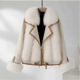 Lightweight short down jacket, velvet finish, European style, padded (plus‑cotton) S–XL