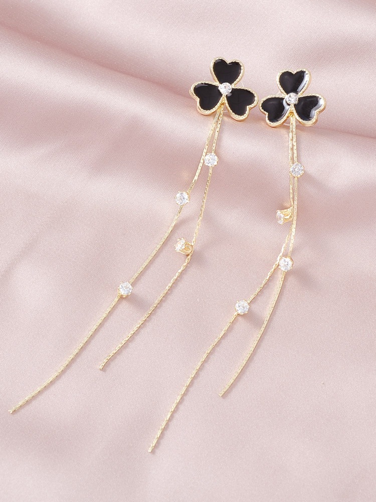 New Flower Earrings Fashion Long Tassel Earrings display picture 2