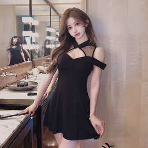 Mesh splicing improved qipao large swing waist dress