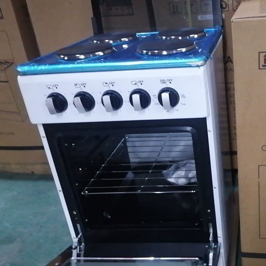 50 4 4 electric oven 4 head electric stove with one-piece upright burner white