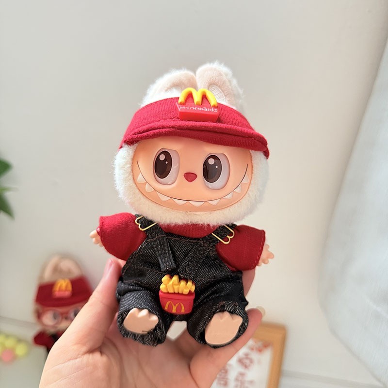 一二三代钥匙扣Labubu衣服挂件拉布布娃衣暗夜小恶魔圣诞万圣节萌|undefined
