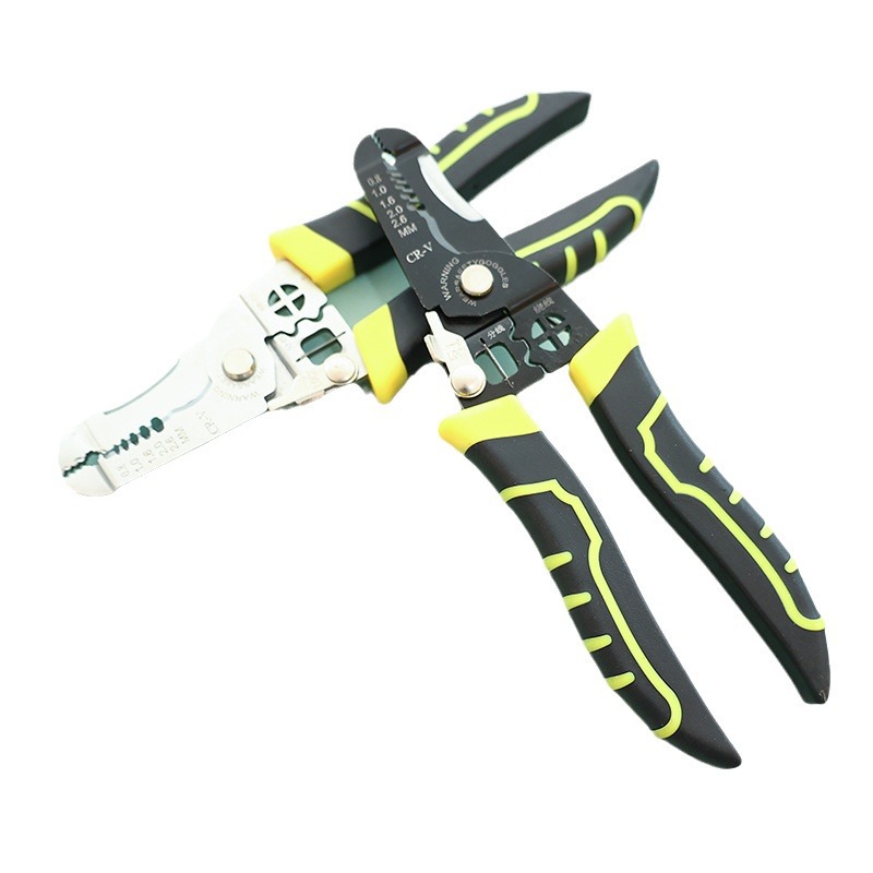 Fabricante de venta multifuncional pinzas de descascar de alambre de grado industrial especial pinzas de descascar de alambre de artefacto de presión de alambre de descascar de piel pinzas de corte de alambre