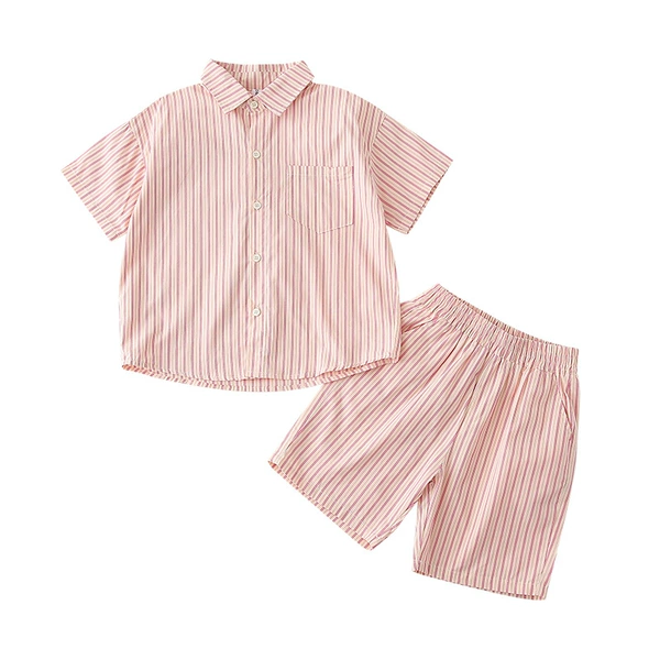 Pink vertical stripes-men's suit