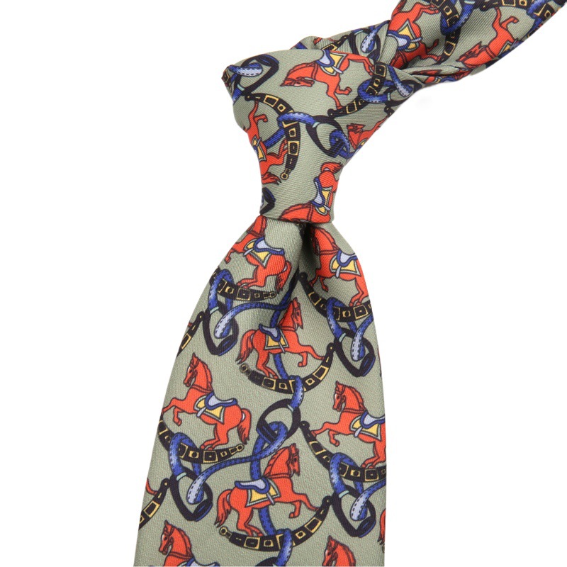 メンズ9センチプリントデザイン感レトロ花柄カジュアル正装结婚ワイド版香港风ネクタイ