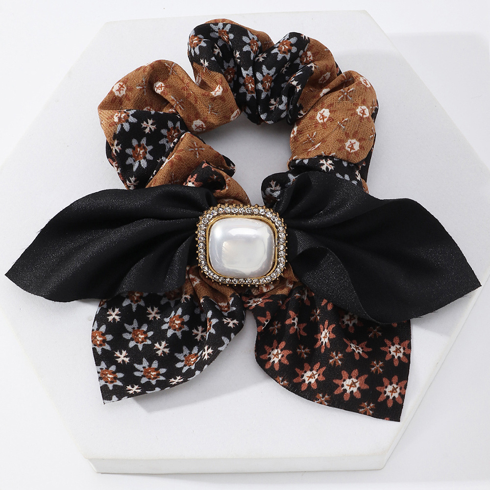 Korean Style Bow Hair Rope Headdress Autumn And Winter Hair Rope display picture 4