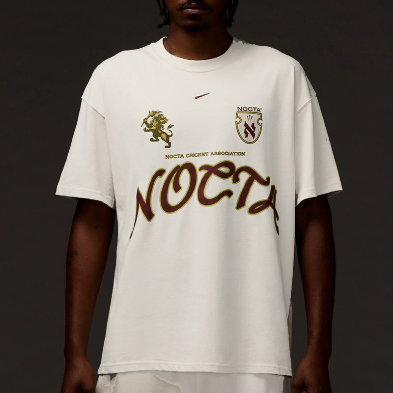 25 Years of Export Spring and Summer Joint Nocta Printed T-Shirt 100% Cotton Round Neck Loose Outdoor Style Breathable Sports 25 Years of Export Spring and Summer Joint Nocta Printed T-Shirt 100% Cotton Round Neck Loose Outdoor Style Breathable Sports