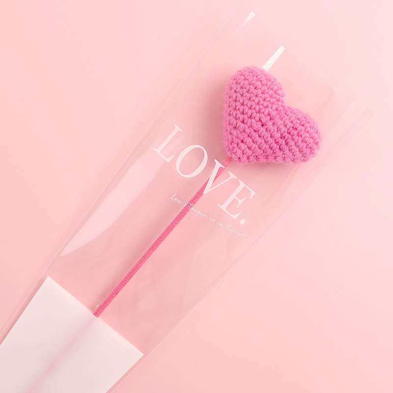 手工钩织仿真花束多彩毛线编织郁金香花枝创意装饰送女友闺蜜礼物|undefined