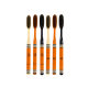 [C-End Explosive] 6 Boxed Orange High Luxury Long Head Household Toothbrush Wide Head Adult Fine Soft Hair Toothbrush GYN