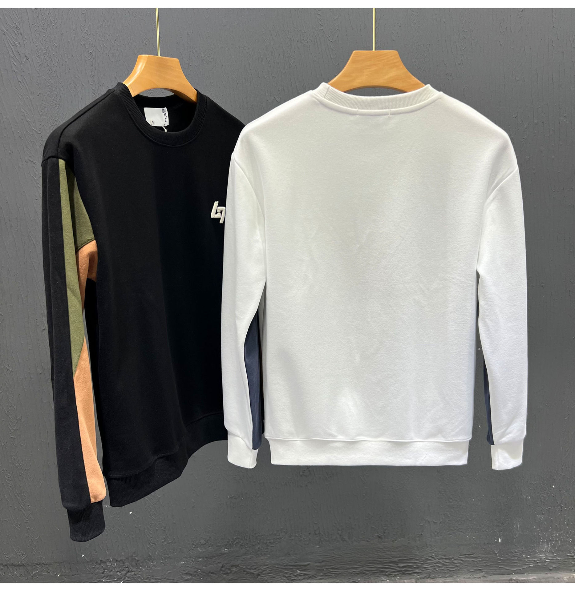 Młodzieżowa bluza z kapturem 2023, nowa, wiosenno-jesienna, męska, luźna koszulka z okrągłym dekoltem i dolną warstwą, modna i uniwersalna_voghion.com