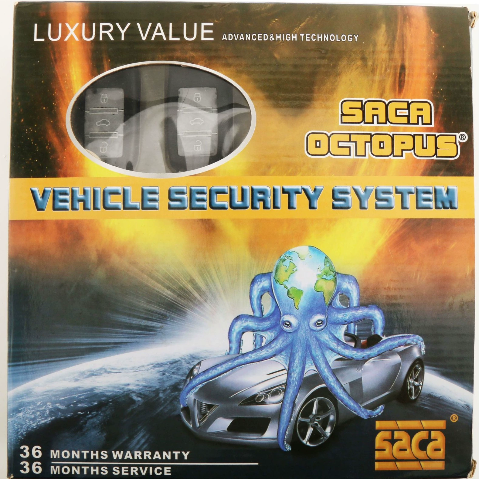 Octopus one way car alarm Африка горячая бомба ключ пульт дистанционного управления Автомобильная сигнализация