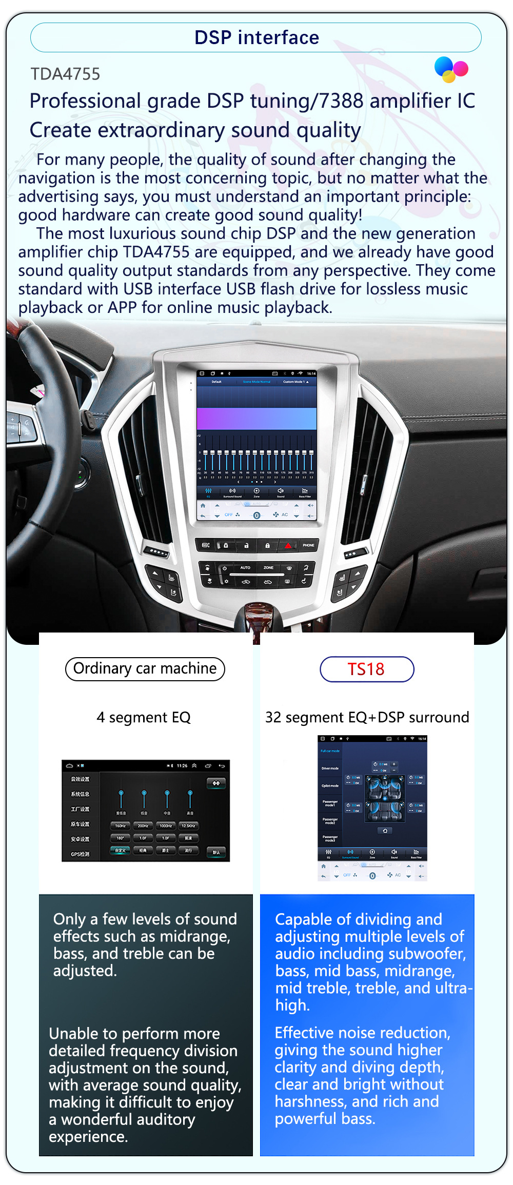 Suitable for 9.7-Inch 09-12 Cadillac Srx Android Large Vertical Screen Wireless Carplay Car Navigation