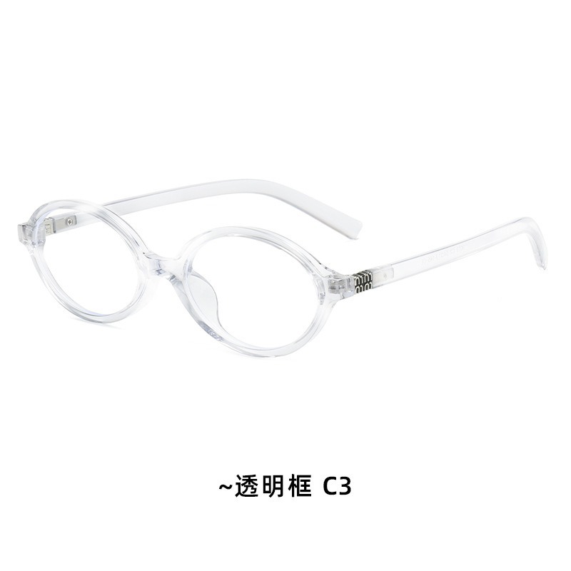 Zhang Yuanying con gafas de marco elíptico de nerd simple pueden equiparse con lentes de marco TR90 de tortuga antiluz azul miopía image 8
