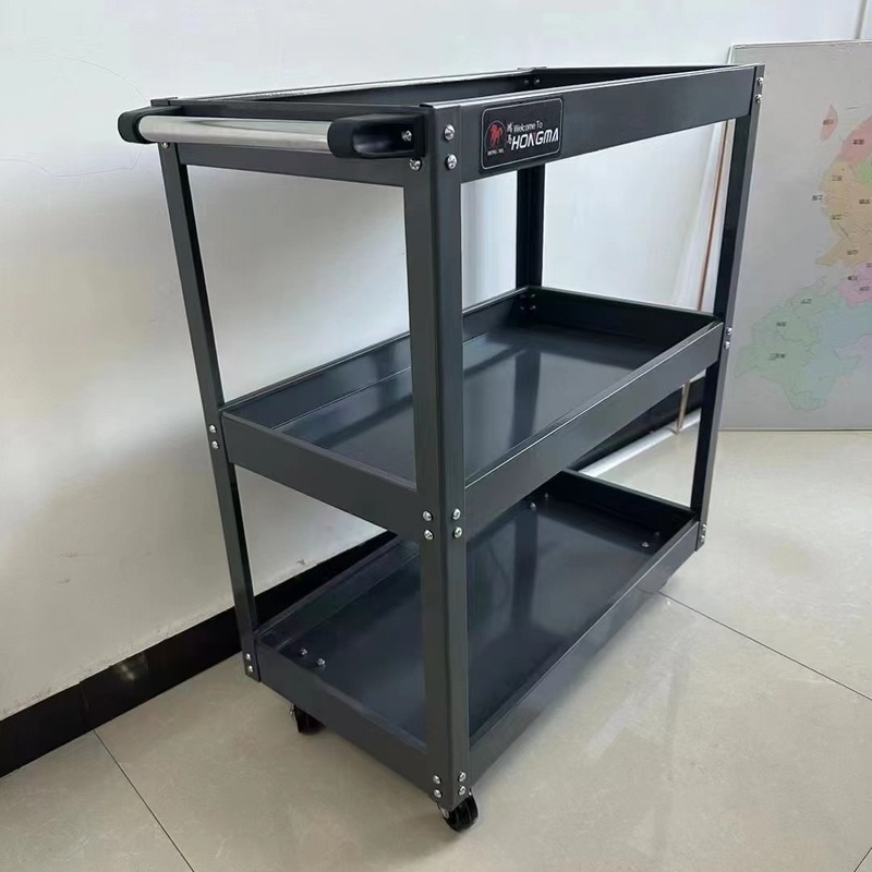 三段工具車自動車修理専用工具車工具車手押し車移動車部品車|undefined
