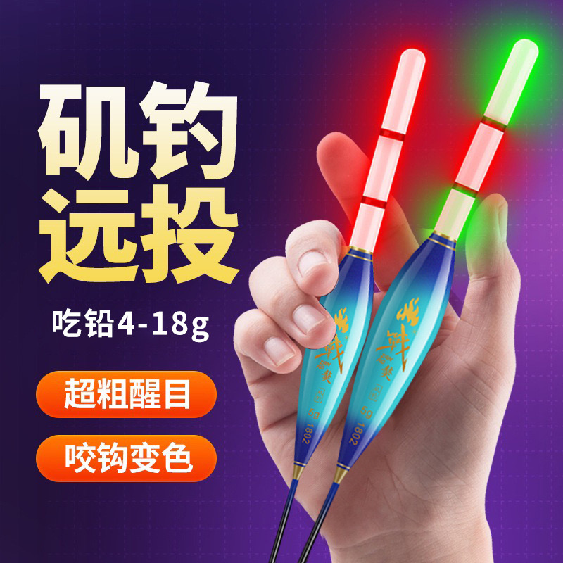Day and night dual-use electronic fish float