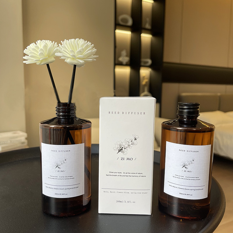 Indoor White Tea Aromatherapy Bedroom Air Fresh Fireless Fragrance 260ml Large Capacity Replenishing Liquid Aromatherapy Essential Oil