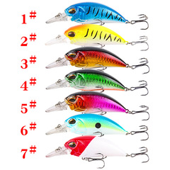 Spinning lure long cast floating laser rock fat man 8.9cm 15.5g noisy bead + three hooks false bait