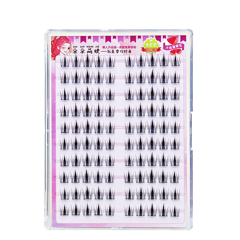 Capacious self-adhesive false eyelashes for eyelashes