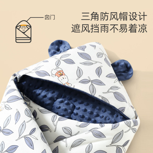 Baby blanket newborn baby spring autumn winter pure cotton blanket newborn swaddle beanie blanket outing supplies blanket