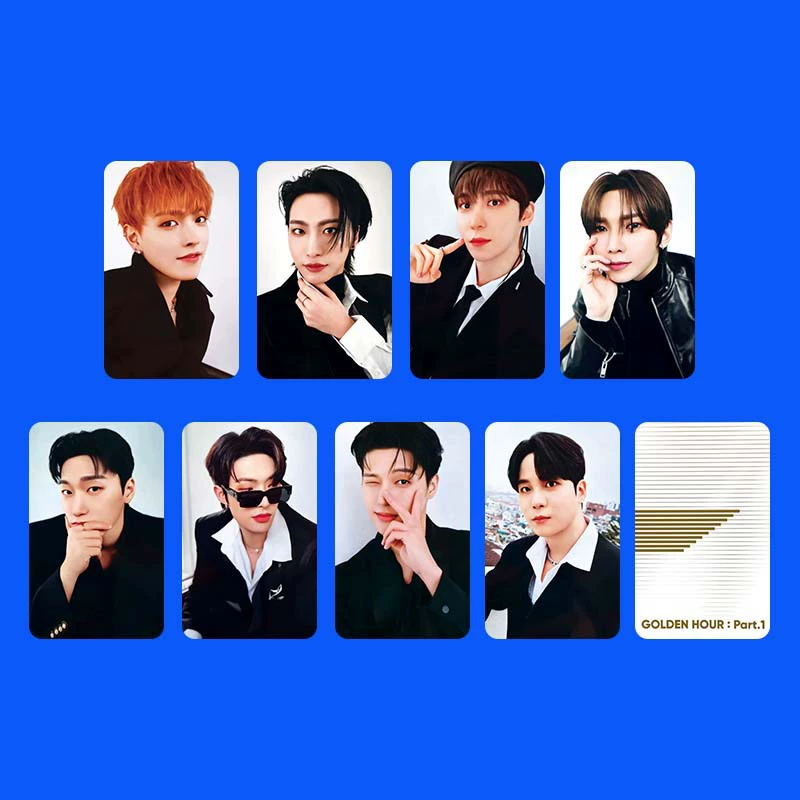 ATEEZ мини-альбом 10 GOLDEN HOUR: Part.1 группа Хон Джон Сонг Минки, Минг Чой Umbrella фотокарта