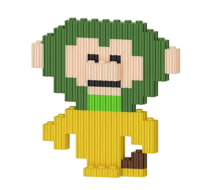 Compatible transfronterizo muñeca de dibujos animados creativos de Lego, pequeñas partículas, juguetes educativos ensamblados, bloques de construcción, regalos para estudiantes al por mayor