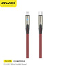 AWEI is suitable for Huawei's interface fast charging line breathing light titanium head nylon weaving data cable with vitamin PD20W