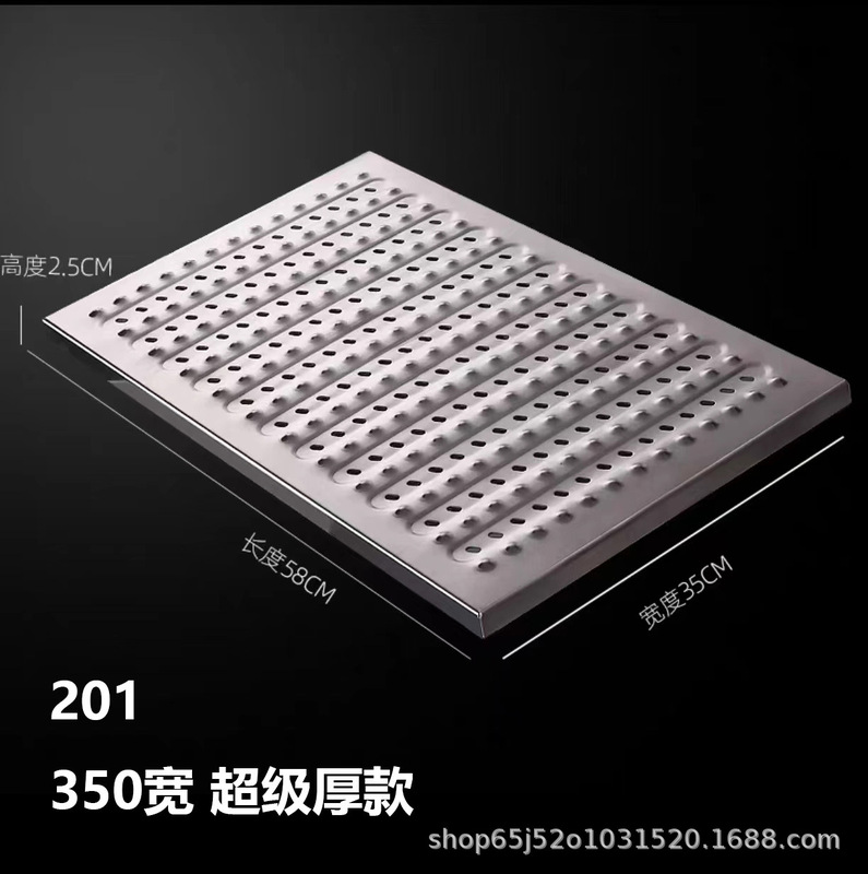 304 ステンレス鋼の溝カバーキッチン下水道マンホールカバー排水溝肥厚滑り止め溝カバーグレーダーボード|undefined