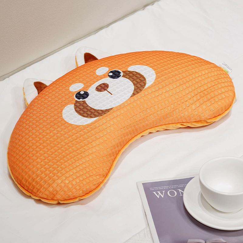 Almohada Cervical para Siesta de Alforfón y Seda de Hielo Desmontable