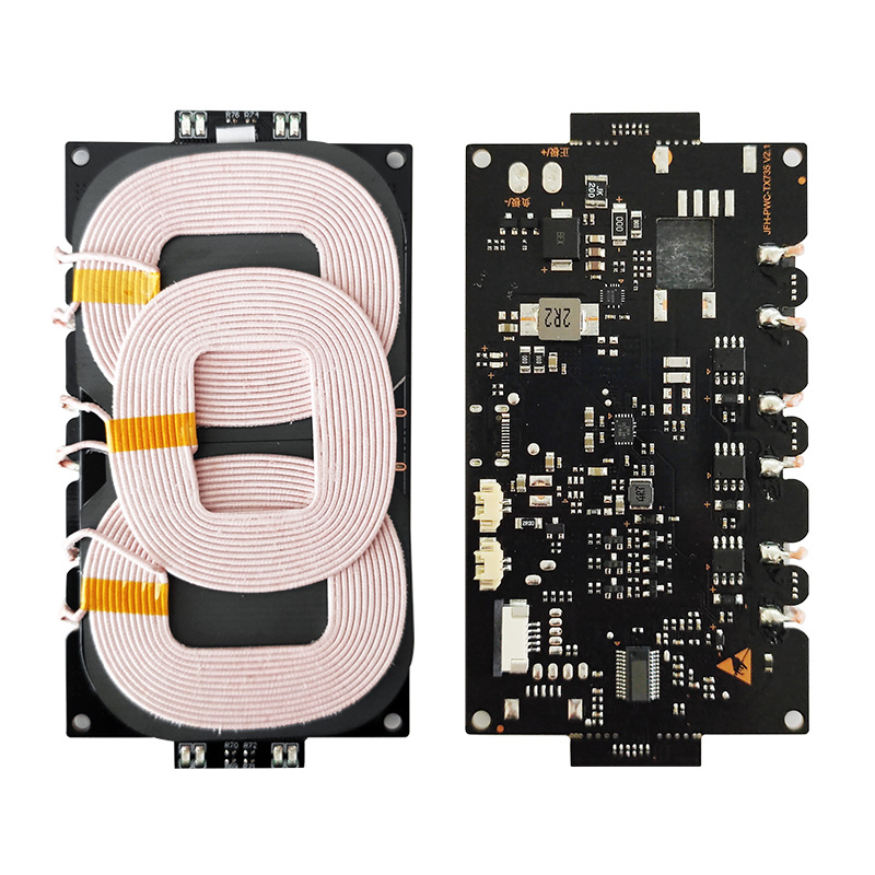 22W 키패드 차량 전용 휴대폰 무선 충전 모듈 3 코일 12V 무선 충전 모듈 PCBA