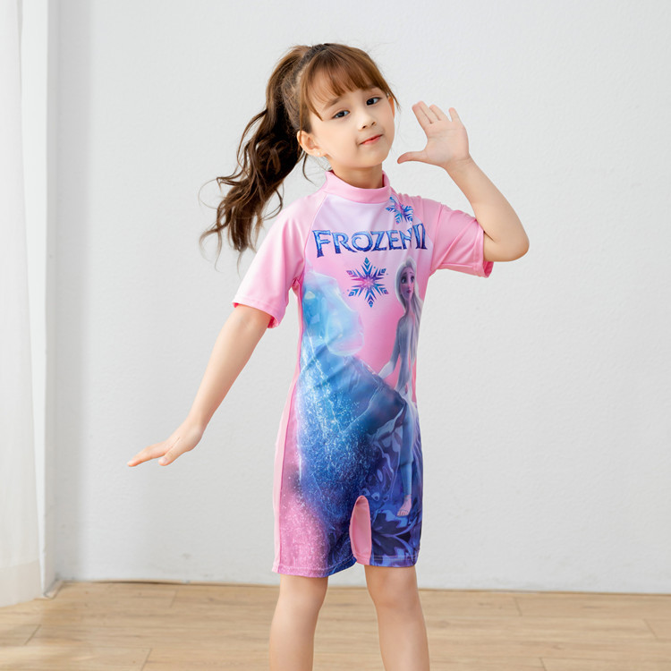Traje de baño conservador de manga corta para niños traje de surf de manga larga para niños de dibujos animados lindo traje de baño traje de playa