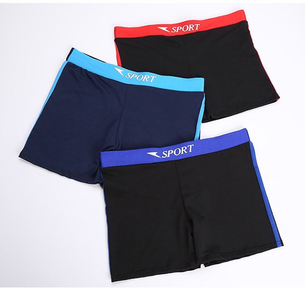 Adult Men's Swimming Trunks Boxer Loose Enlarged High-End Swimming Trunks Fashionable Professional Grade Elastic Double Layer Swimming Trunks Wholesale