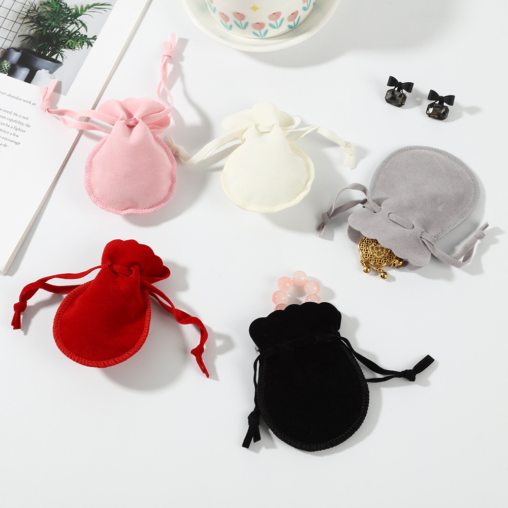 Velvet Drawstring Storage Bag, Jewelry Packaging Bag, Creative Tip Storage Bag, Portable Dustproof Protective Bag