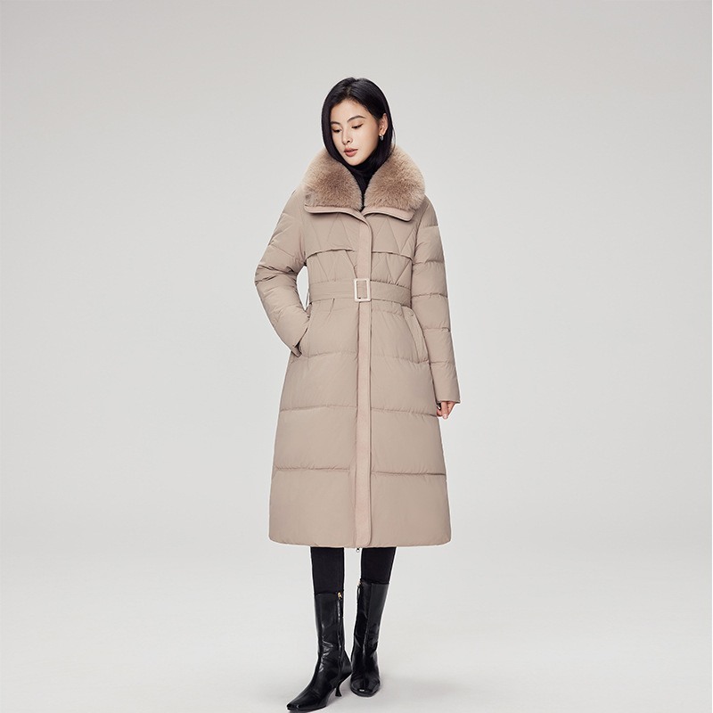 Europa estación de plumón mujer suelta 2025 otoño invierno ropa media y larga rodilla cintura chaqueta de algodón fría gruesa chaqueta image 7