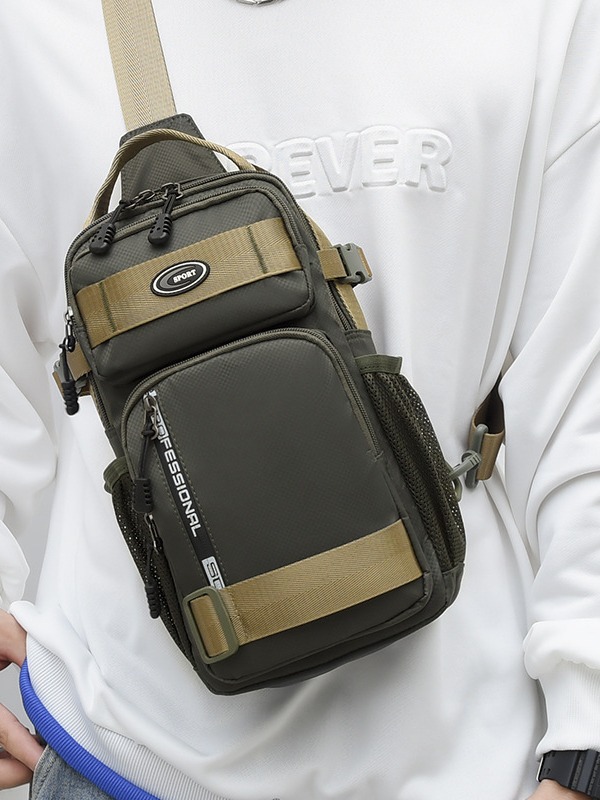 Large-Capacity Chest Bag Men's Bag Shoulder Bag Crossbody Bag Oxford Cloth Casual Men's Bag Backpack New Oxford Bag Simple