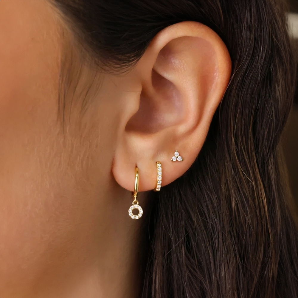 20g Weight 925 Sterling Silver Ear Needle Material December Birthstone Turquoise, Zircon Inlay Material Drop Earrings, Earrings, Ear Studs Classification 1 Set Quantity Holiday, Daily Occasion 925 Sterling Silver Material Geometric Pattern Women's Gender Inlay Design Simple Style Style 1 Set 925 Sterling Silver Turquoise Zircon Geometric Drop Earrings Earrings Ear Studs 6