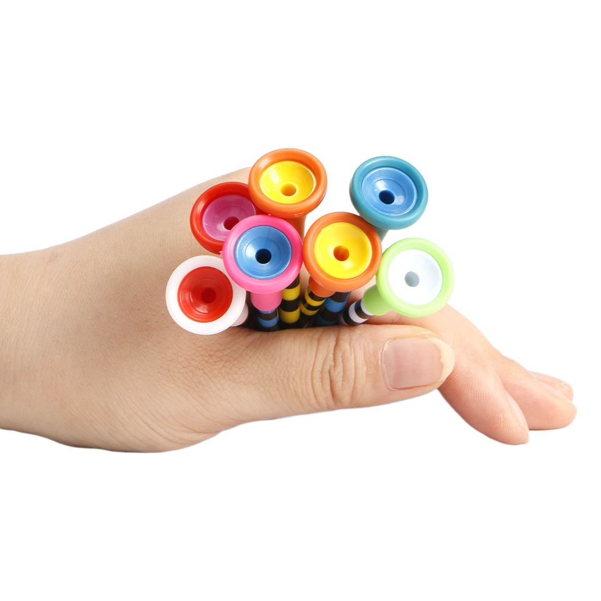 Golf nail TEE asiento de bola de plástico 83mm manga de goma suave cubierta de la cabeza servir bola Golf tee titular de la bola Nuevo